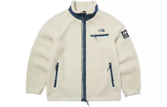 Бархатная куртка унисекс цвета слоновой кости The North Face, кремовый