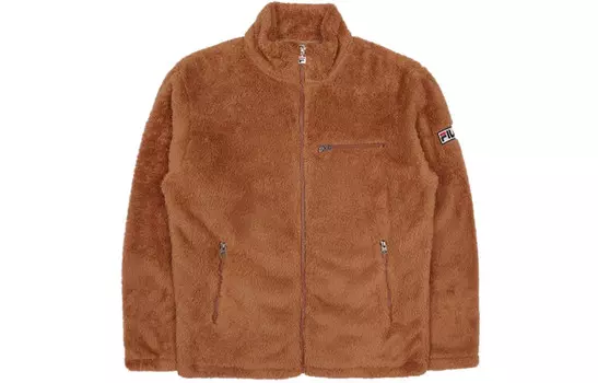 Бархатная куртка унисекс FILA, цвет Brown