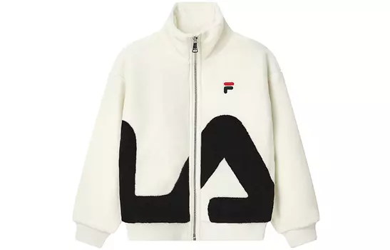 Бархатная куртка унисекс FILA, От белого