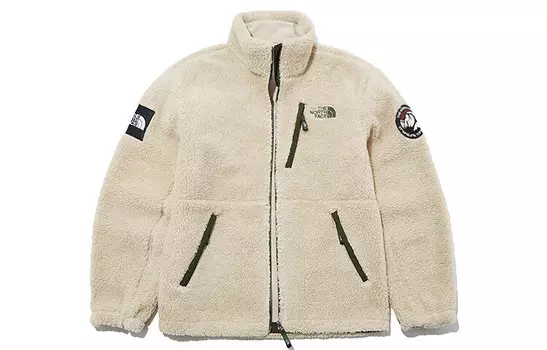 Бархатная куртка унисекс хаки The North Face, хаки