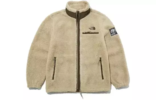 Бархатная куртка унисекс хаки The North Face, хаки