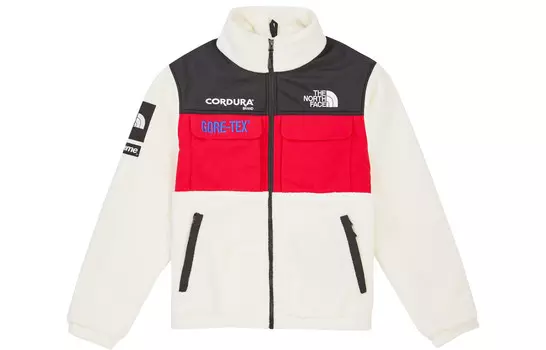 Бархатная куртка унисекс из коллекции The North Face X Co-branded Supreme
