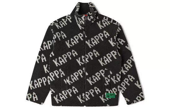 Бархатная куртка унисекс Kappa, Black-990