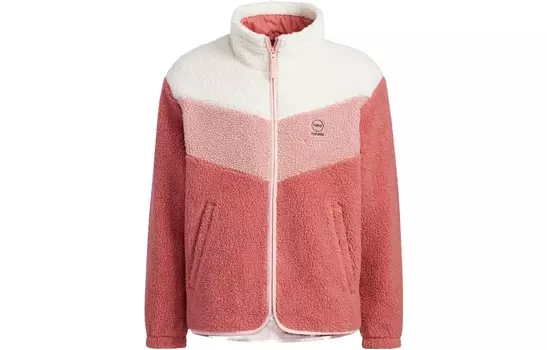 Бархатная куртка унисекс красного цвета Adidas Neo, красный