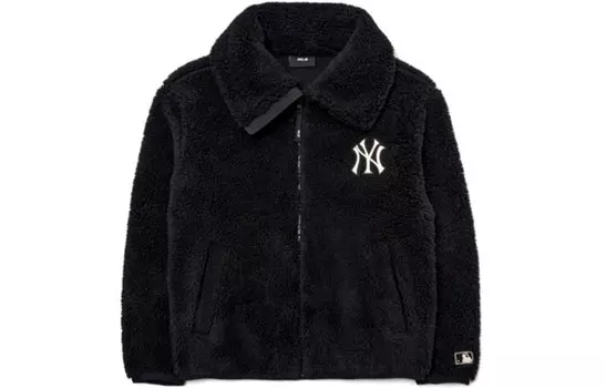 Бархатная куртка унисекс MLB, Черный