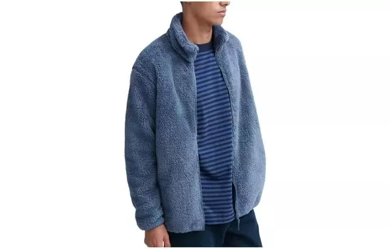Пушистая флисовая куртка Uniqlo Unisex, 63 голубой