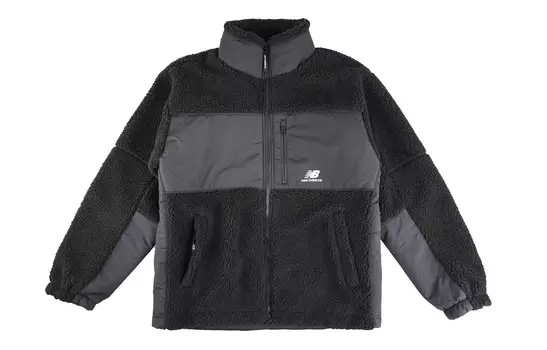Бархатная куртка унисекс New Balance, цвет Black