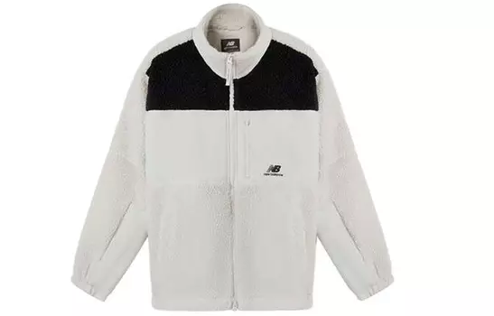 Бархатная куртка унисекс New Balance, цвет Black/White