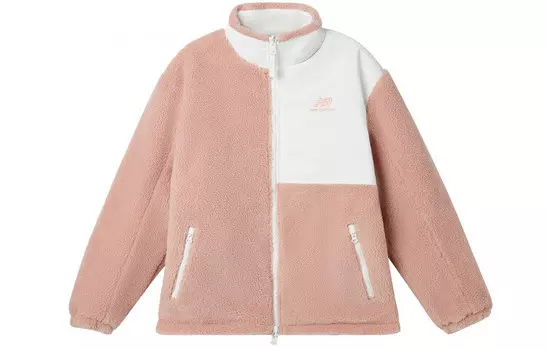 Бархатная куртка унисекс розового цвета New Balance, розовый