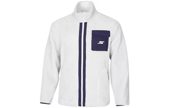 Бархатная куртка унисекс Skechers, Ecru-00PS