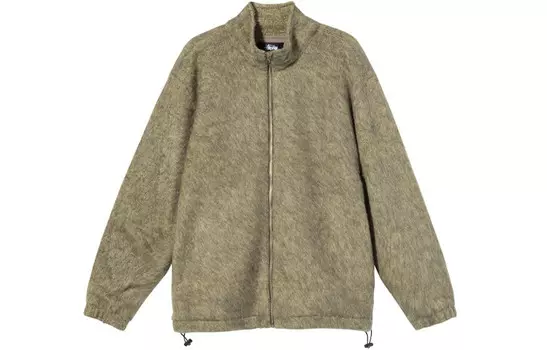 Бархатная куртка унисекс Stussy, коричневый