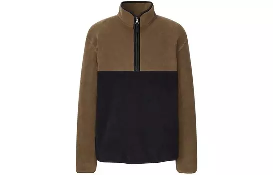 Бархатная куртка унисекс темно-коричневого цвета - 38 Uniqlo, коричневый