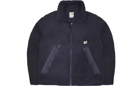 Бархатная куртка унисекс темно-синего цвета The North Face, темно-синий