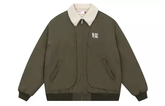 Бархатная куртка унисекс TGNS, Армейский Зеленый