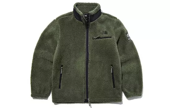 Бархатная куртка унисекс зеленая The North Face, зеленый
