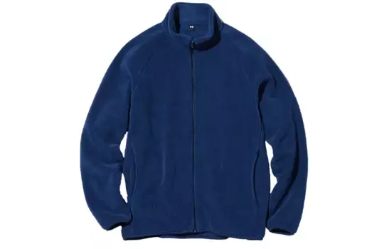 Бархатная куртка унисекс звездно-синяя Uniqlo, голубой