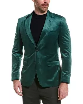 Бархатная куртка Zanetti, зеленый