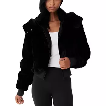 Бархатная куртка женская Alo Yoga, черный