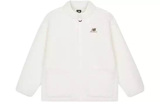 Бархатная куртка женская белая New Balance