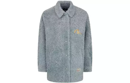 Бархатная куртка женская, цвет «ледяной синий» Evisu