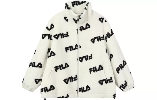 Бархатная куртка женская, цвет Off-white Fila