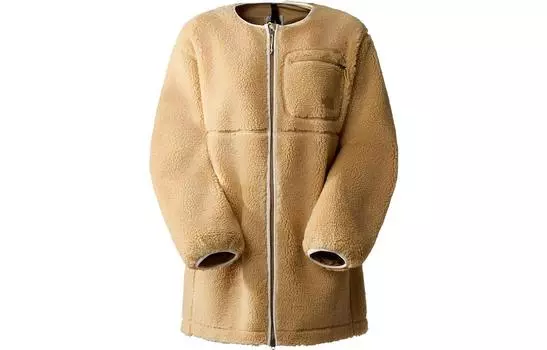 Бархатная куртка женская цвета хаки The North Face