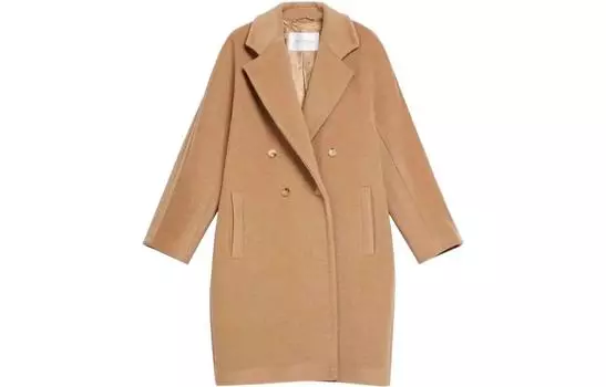 Бархатная куртка женская цвета верблюжьей шерсти MaxMara, Camel