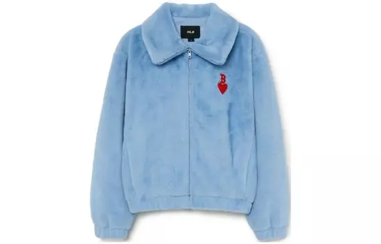 Бархатная куртка женская синий Mlb