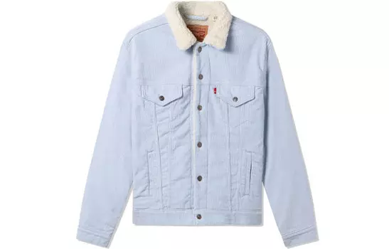 Бархатная куртка женская светло-голубая Levi’S