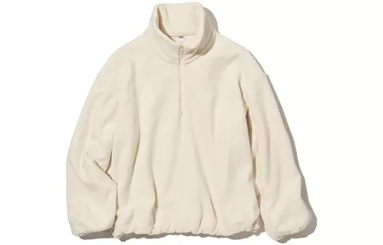 Флисовая толстовка Uniqlo, белый