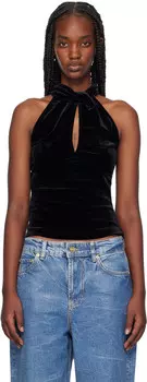 Бархатная майка GANNI