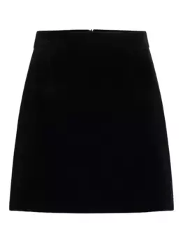 Бархатная мини-юбка PATOU, черный