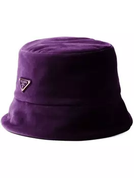 Бархатная панама Prada, фиолетовый