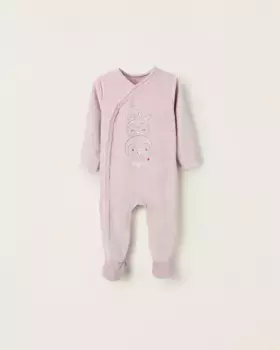 Бархатная пижама для девочки с принтом Zippy, фиолетовый