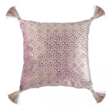 Бархатная подушка 40х40 лорен Amo Lacasa, лиловый