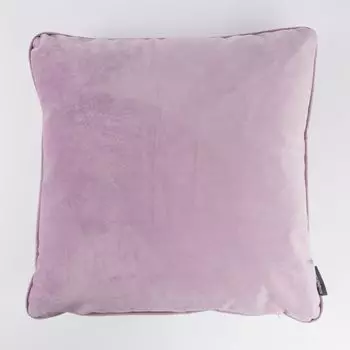 Бархатная подушка с кантом+перьевым наполнителем сиреневый 50х50 Schner-Leben