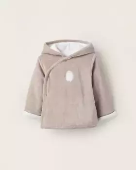 Бархатная пуховая куртка для мальчика Zippy, светло-серый