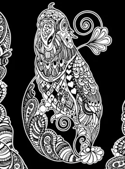 Бархатная раскраска, попугай Painting Velvet
