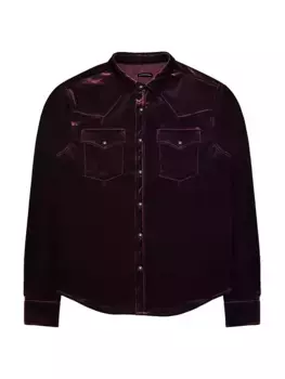 Бархатная рубашка Eastwood Monfrre, фиолетовый