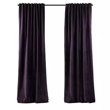 Бархатная штора Puude Home Design 140475, 25x1x140 см цвет zwetschge dekor