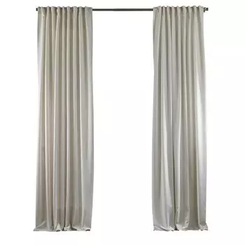 Бархатная штора Puude Home Design 1Stck XLang Wei 140*300, 25x1x140 см, белый