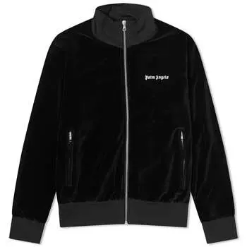 Бархатная спортивная куртка Palm Angels, черный