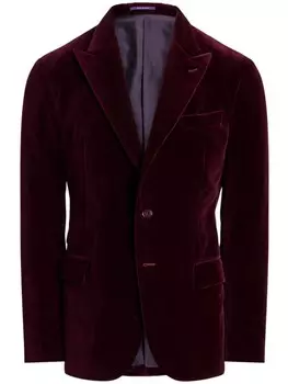 Бархатная спортивная куртка Ralph Lauren Purple Label, красный