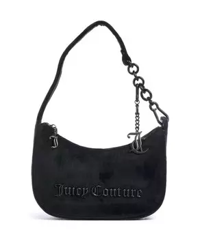 Бархатная сумка через плечо jasmine, полиэстер Juicy Couture, черный