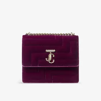 Бархатная сумка на плечо Avenue Quad Jimmy Choo, желтый