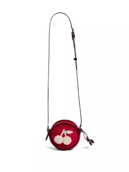 Бархатная сумка на плечо Gomette Bonpoint, красный