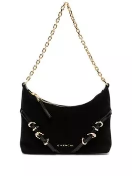 Бархатная сумка на плечо Voyou Party Givenchy, черный