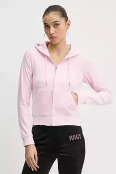 Бархатная толстовка Juicy Couture, розовый