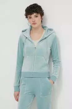 Бархатная толстовка Juicy Couture, зеленый
