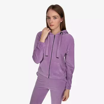 Бархатная толстовка с молнией и полной молнией Lussari, фиолетовый